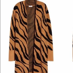 Leith Cozy Animal Print Cardigan